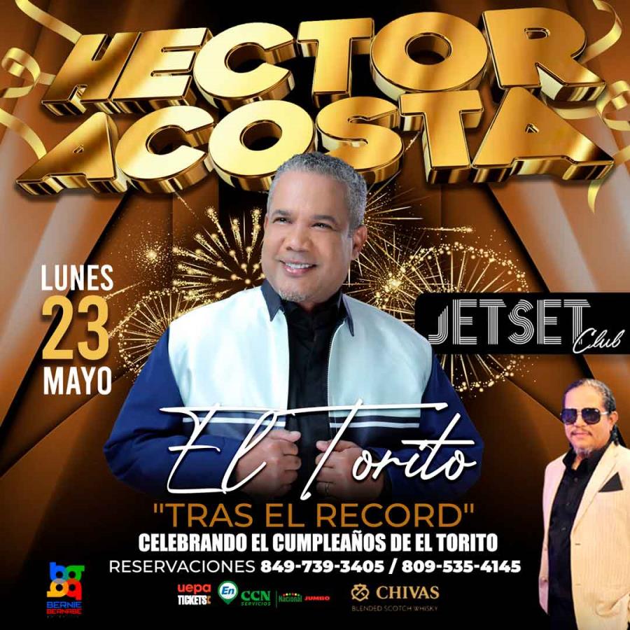 Héctor Acosta El Torito en concierto celebrando su cumpleaños