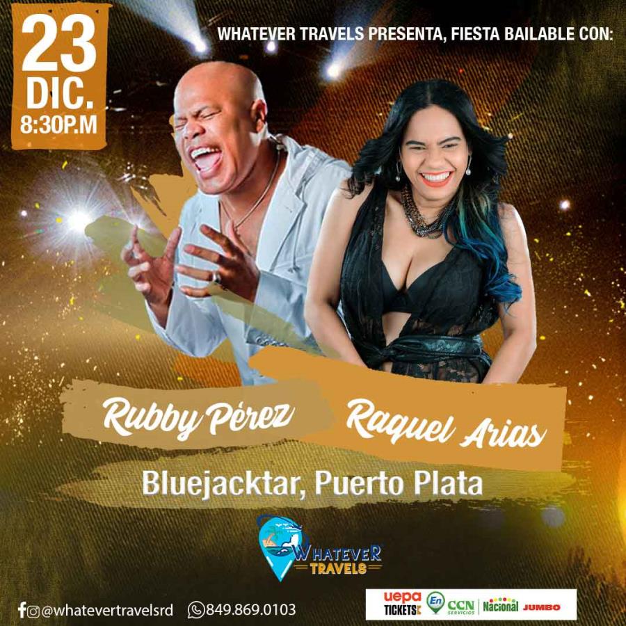 Fiesta bailable con Rubby Pérez y Raquel Arias