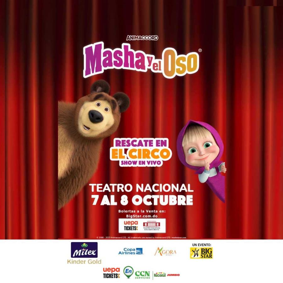 Masha y el Oso, rescate en el circo, Show en vivo