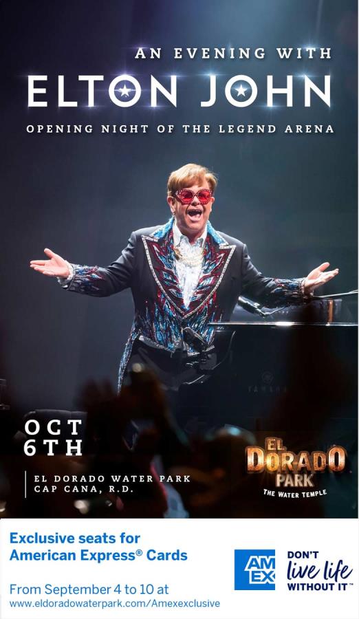 Elton John en el Anfiteatro El Dorado Park AMEX EXCLUSIVE