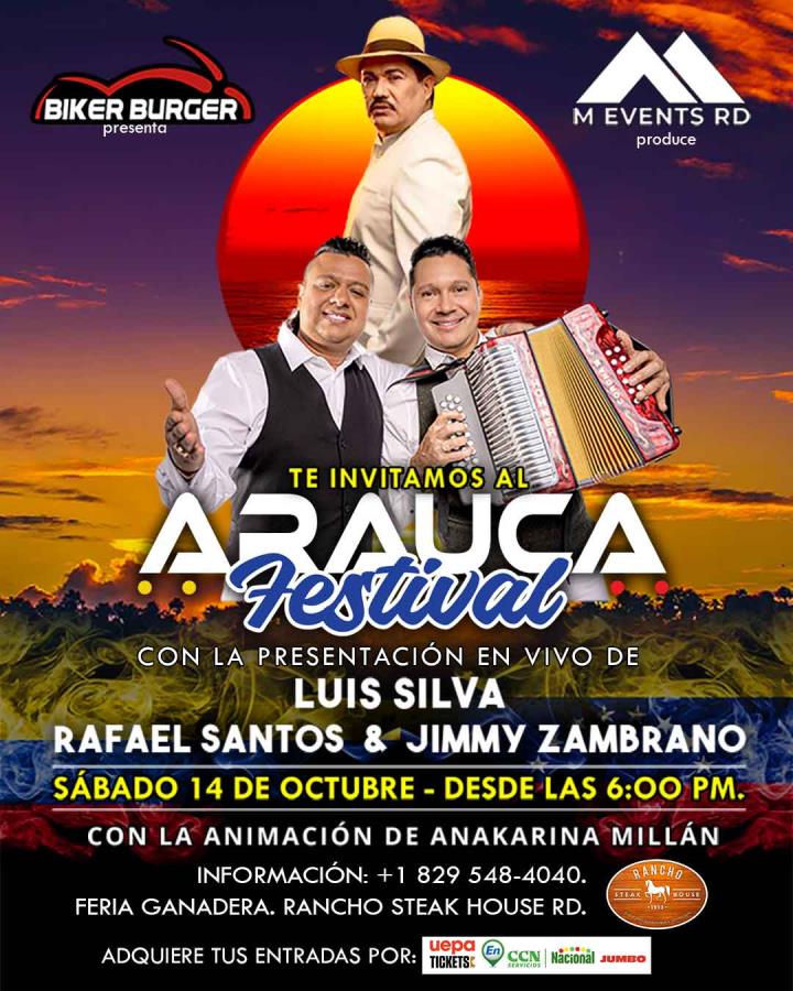 Arauca Festival con la presentación de Rafael Santos & Jimmy Zambrano + Luis Silva